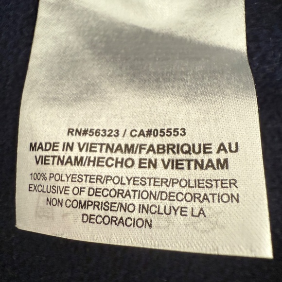 Nike UNC Football Hoodie Sweatshirt Navy Carolina Blue Therma-Fit Men Small NWOT - Picture 3 of 5